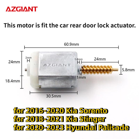 Suitable for rear door lock actuator motors in for Kia Sorento/ for Kia Stinger/ for Hyundai Palisade
