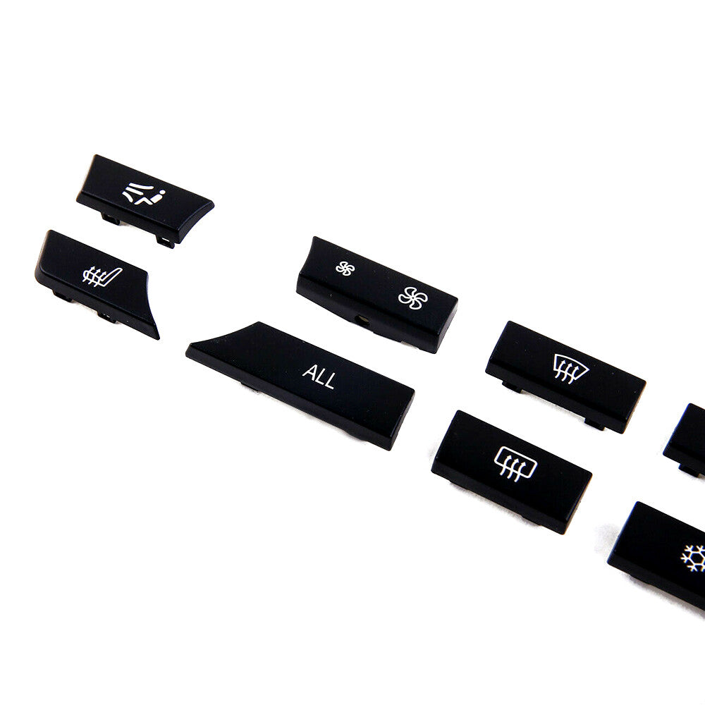 12-Button Key Cap Air Conditioner Heater Switch Repair Panel Kit for BMW 5 6 7 F10 F01 F12