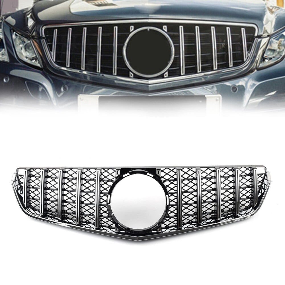 GTR Style Front Bumper Hood Radiator Grille for Benz E Class W207 2009-13