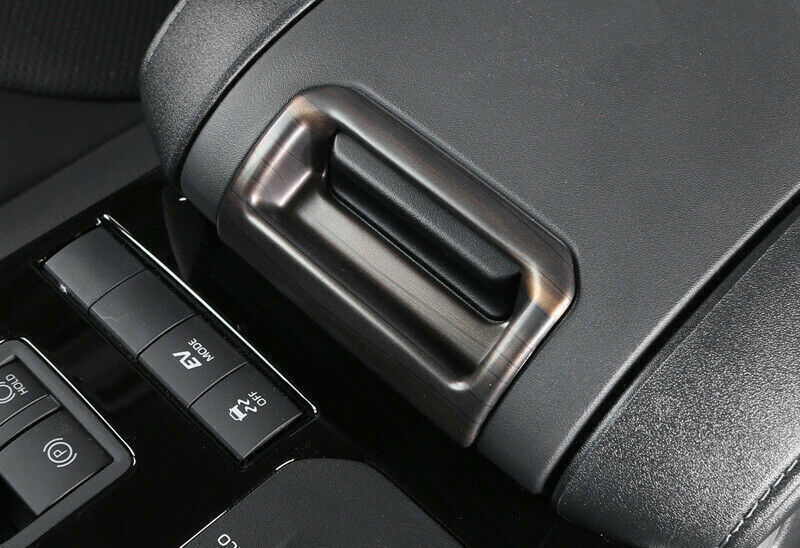 for Toyota Highlander 20-22 ABS Wood Grain Console Armrest Box Handle Cover Trim