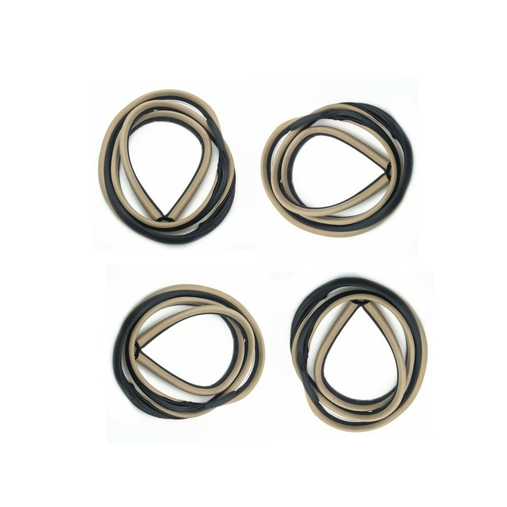 4-Piece Weatherstrip Door Rubber Body Seals for Honda Accord Sedan 2003-2007