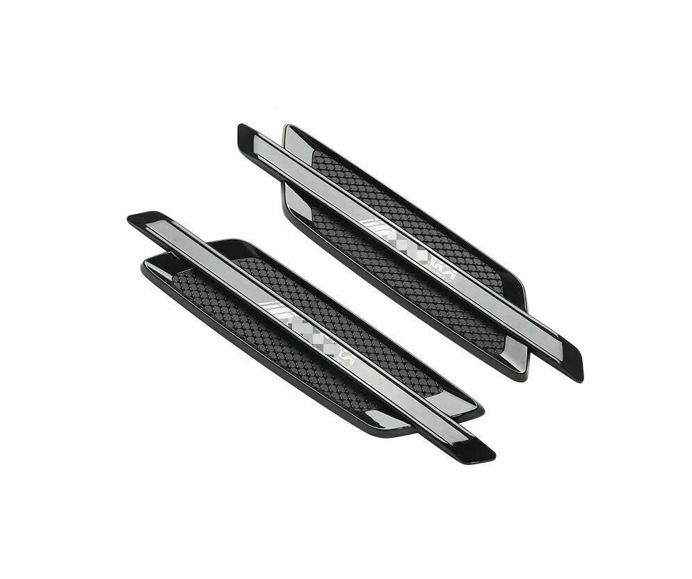 Black ABS Side Vent Fender Flank Cover Trim for Honda Accord 10th 2018 19-22
