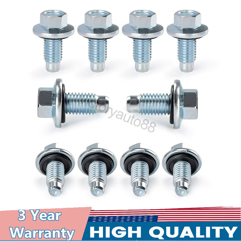 10-piece set of engine drain plugs with neoprene gaskets, suitable for GM for Buick and for Cadillac new models 11562588