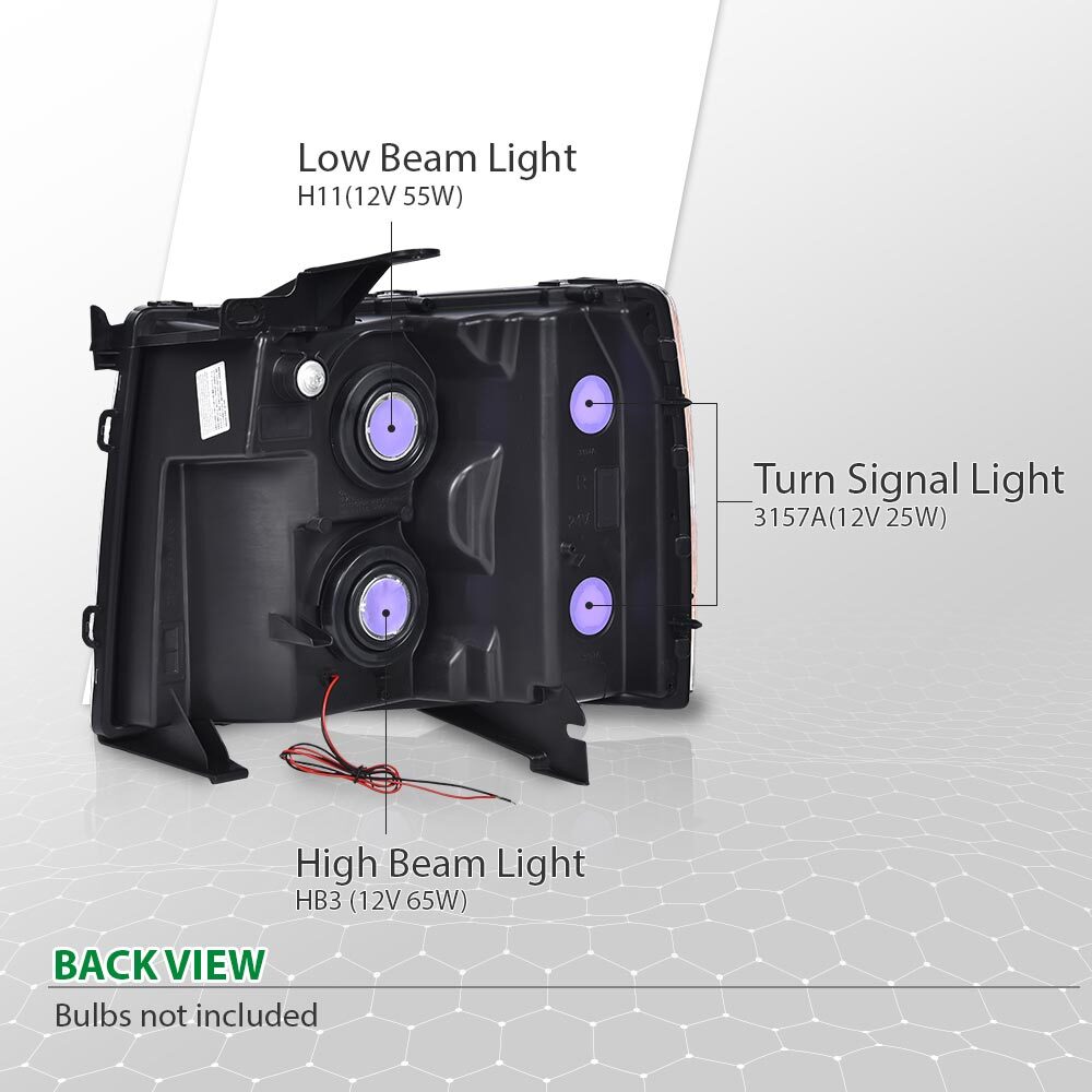 2007-13 Black Red Traffic Green Light 1500 2500HD