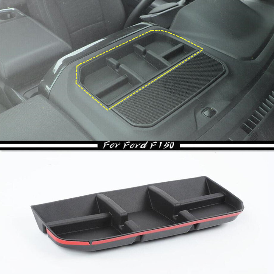 for Ford F150 F-150 21-23 Accessories Black Car Front Dashboard Storage Box Tray Trim