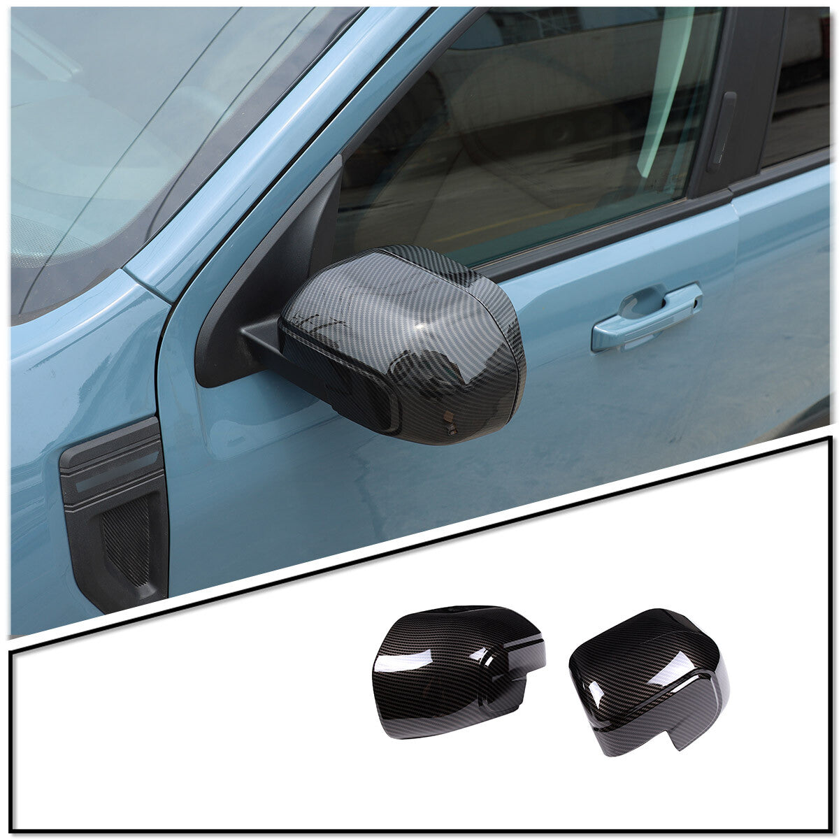 Carbon fiber combined drive sunset box handle decorative cover for Toyota Tacoma 17-20 USA