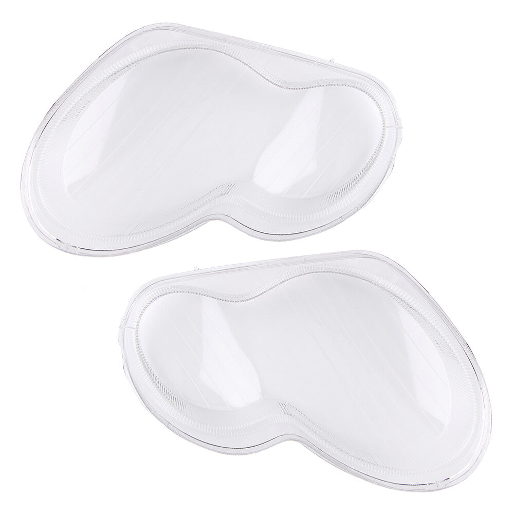 A pair of headlight lens covers for Mercedes-Benz C-Class W203 2001-2007.