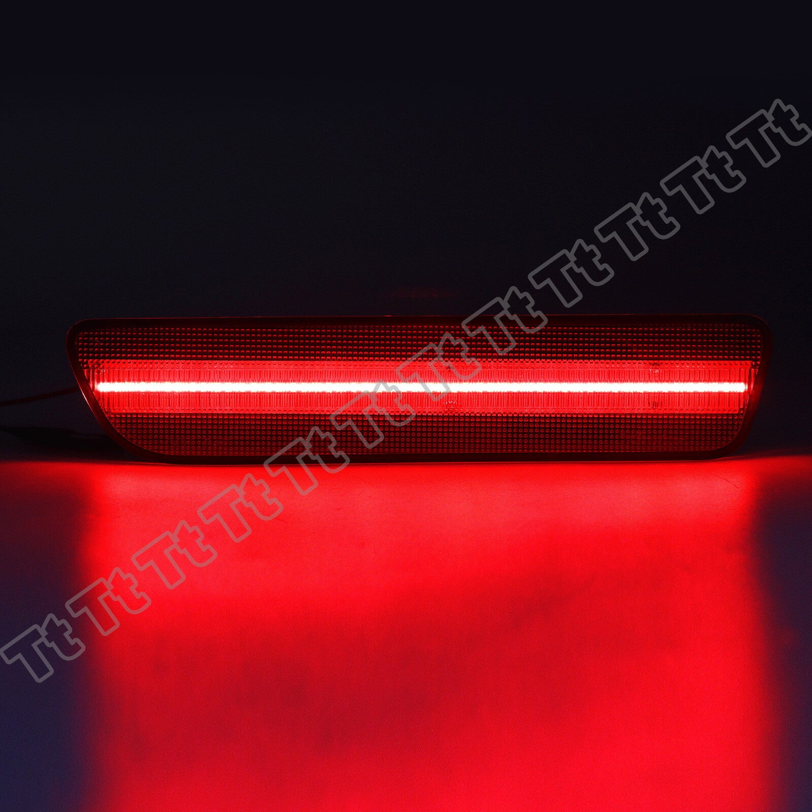Two red LED rear bumper side marker lights for 2005-2009 for Ford for Mustang Red Lens