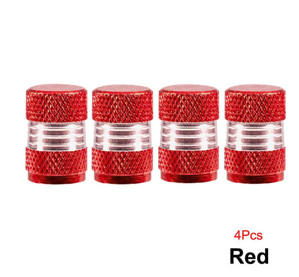 4-piece car tire valve cover rod air dust cover, dustproof and rustproof, silver, suitable for Lexus .