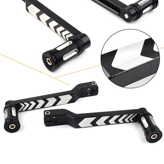 for Harley FLHT FLTR Road King Softail Black Heel Toe Shift Lever +Shifter Pegs