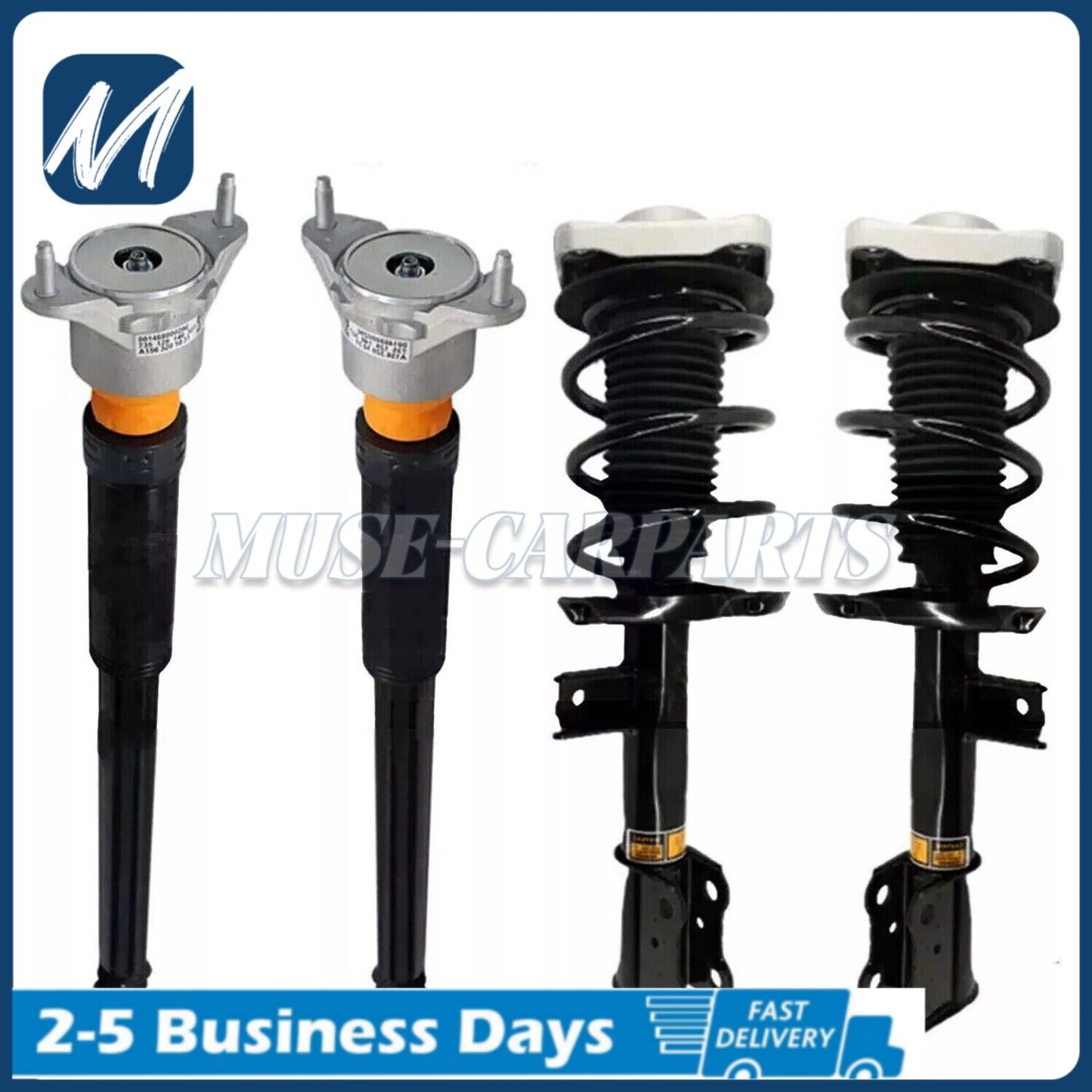 Pair Front Hydraulic Spring Shock Struts Assys Fit for Infiniti QX56 QX80 2011-2021