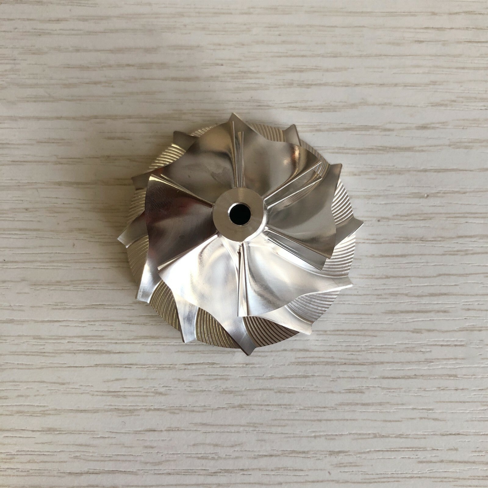 GT1252 38.50/52.19 mm 6+6 Blade High-Performance Turbine Billet Compressor Wheel