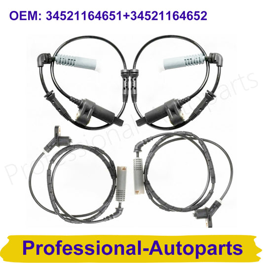 4PCS Front Rear Left Right ABS Wheel Speed Sensor for BMW 3 Series E46 M3