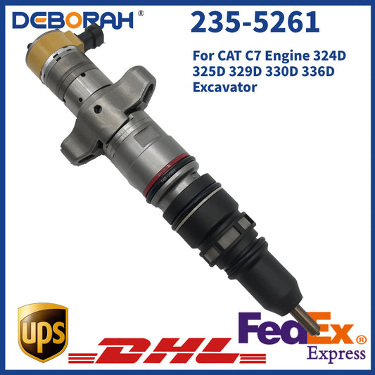 Fuel Injector 235-5261 for CAT C7 Engine 324D 325D 329D 330D 336D Excavator