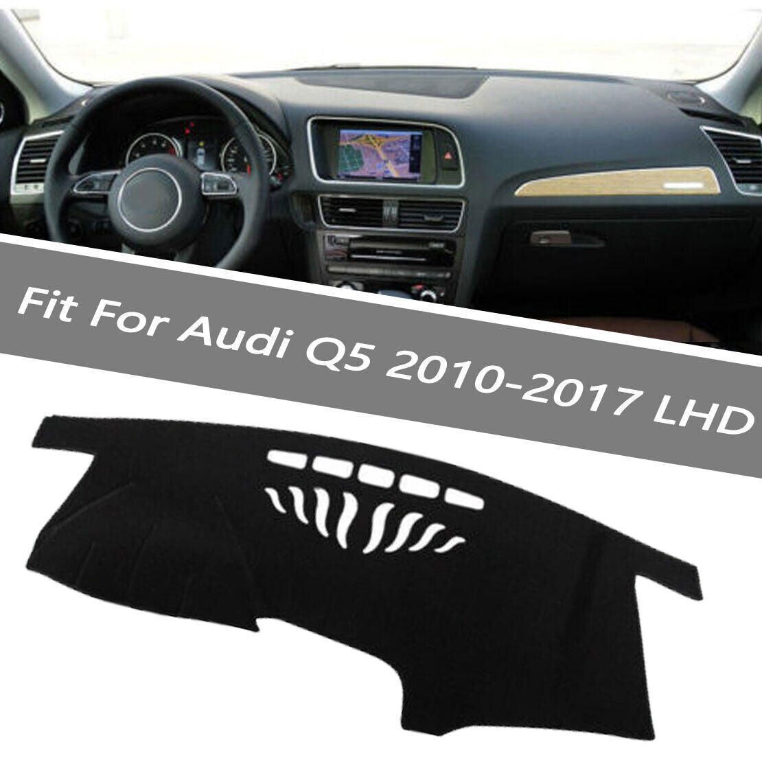 1X Inner Dashboard Dash Mat Non-slip DashMat Sun Shade Pad for Audi Q5 10-2017
