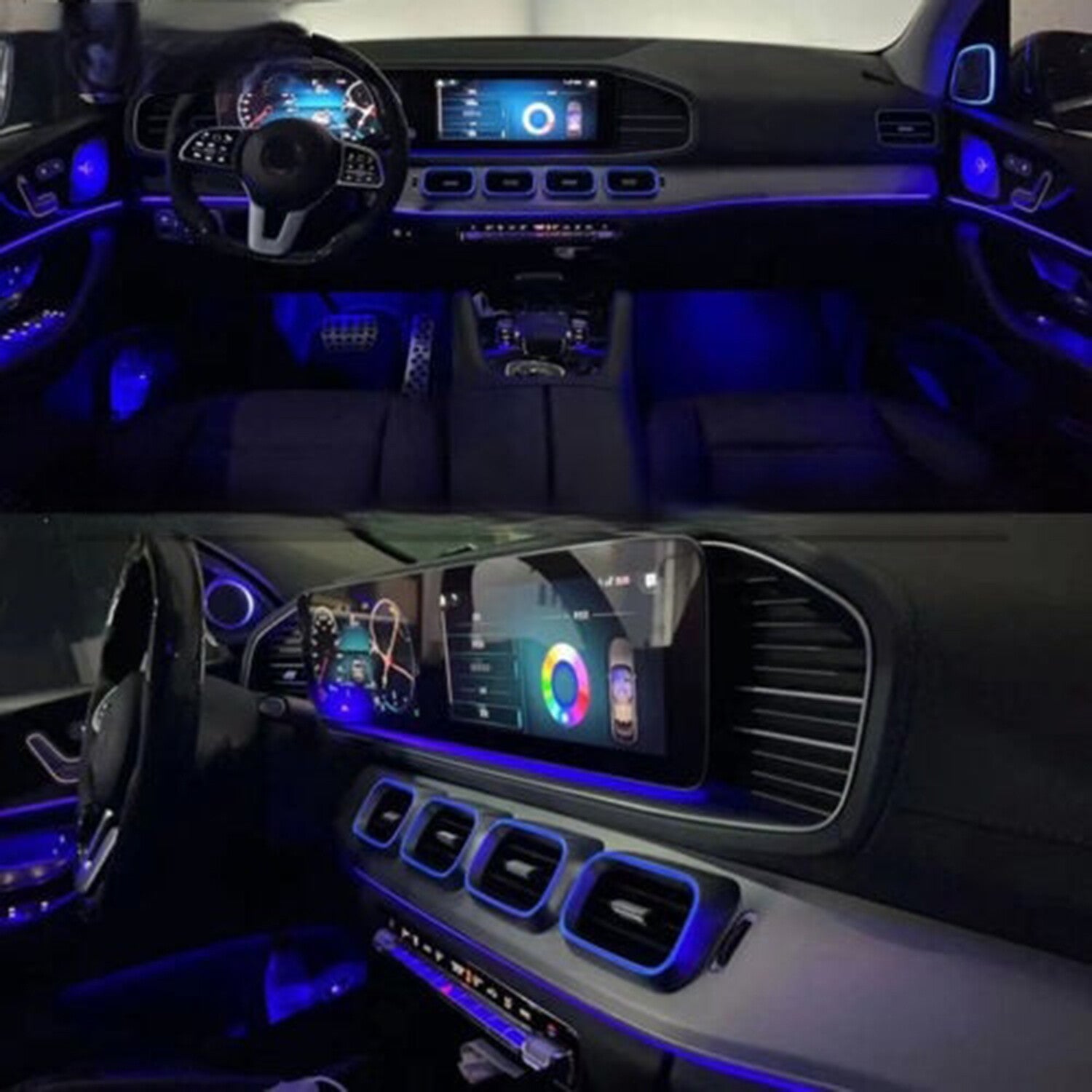LED vent ambient lighting suitable for Mercedes-Benz GLE GLS W167 2023 GLE350 GLE450