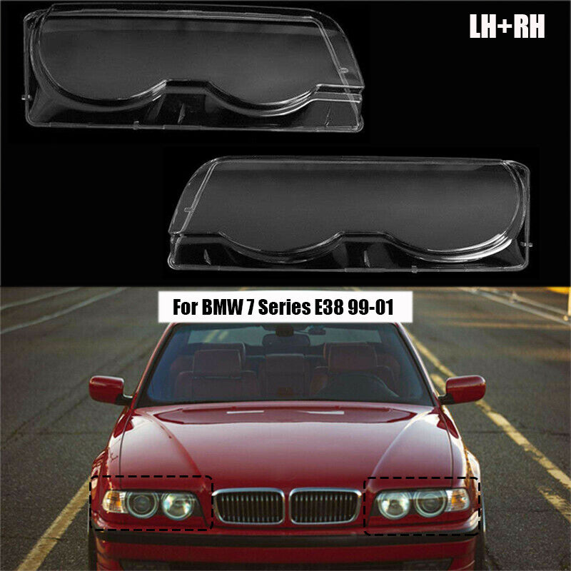 Front light lens protector suitable for BMW 7 Series E38. (Contact: 99-01 63128386954)