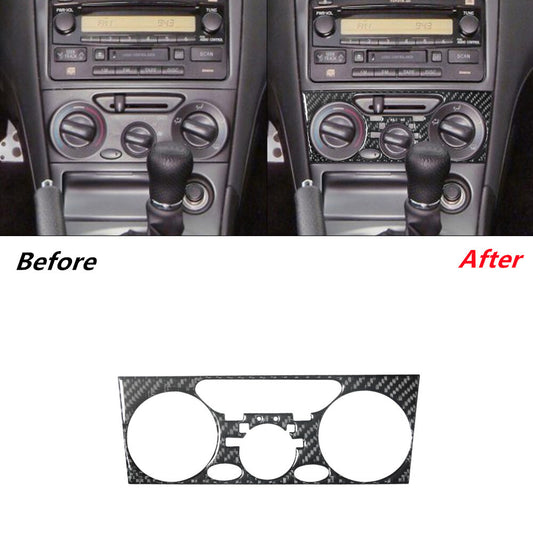 Carbon Fiber Center Climate Control Panel Cover Trim for Toyota Celica 2001-2005
