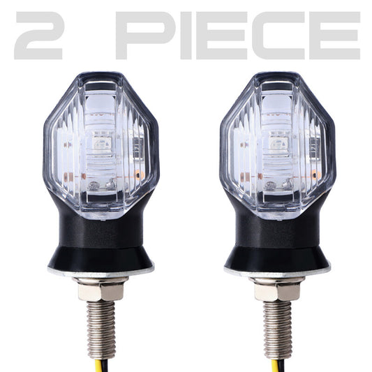 LED Motorcycle for Mini Turn Signal Indicator Amber Blinker Light for Honda for Kawasaki
