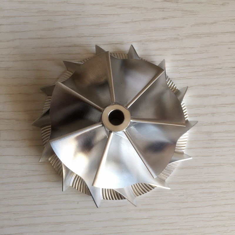 CT26 59.00/76.13 mm 7+7 insert performance turbine blank/milling compressor wheel