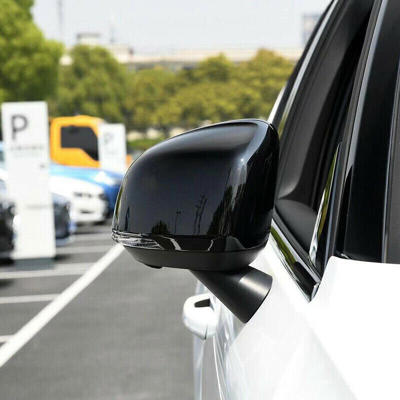 for Volvo XC40 2019-2023 Gloss black Side Door Rearview Mirror Cover Trim Caps