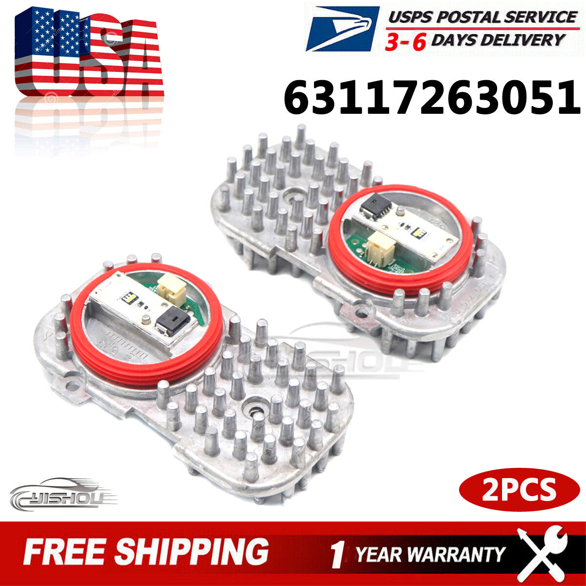 2PCS DRL Headlight LED Light Insert Diode Module for BMW 428i 435i X3 2014-2016