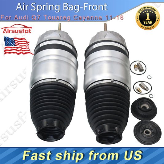 2Pcs Front Air Suspension Spring Bag for Audi Q7 Touareg for Porsche for Cayenne 11-18