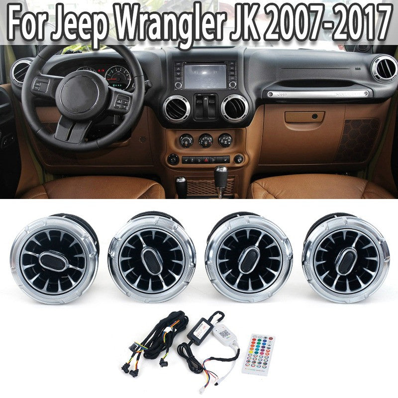 New Style LED Front Air Vent Inlet Ambient Lamp for Jeep for Wrangler JK 2007-2017