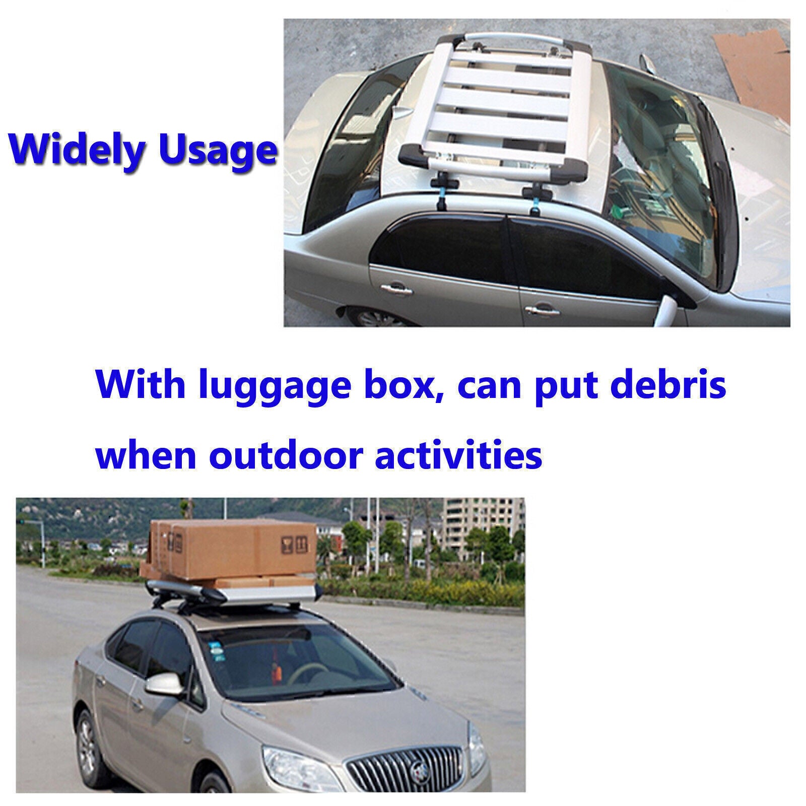 Car Roof Rack Cross Bar Top Luggage Rack Carrier 2Pcs for Toyota Prius SY