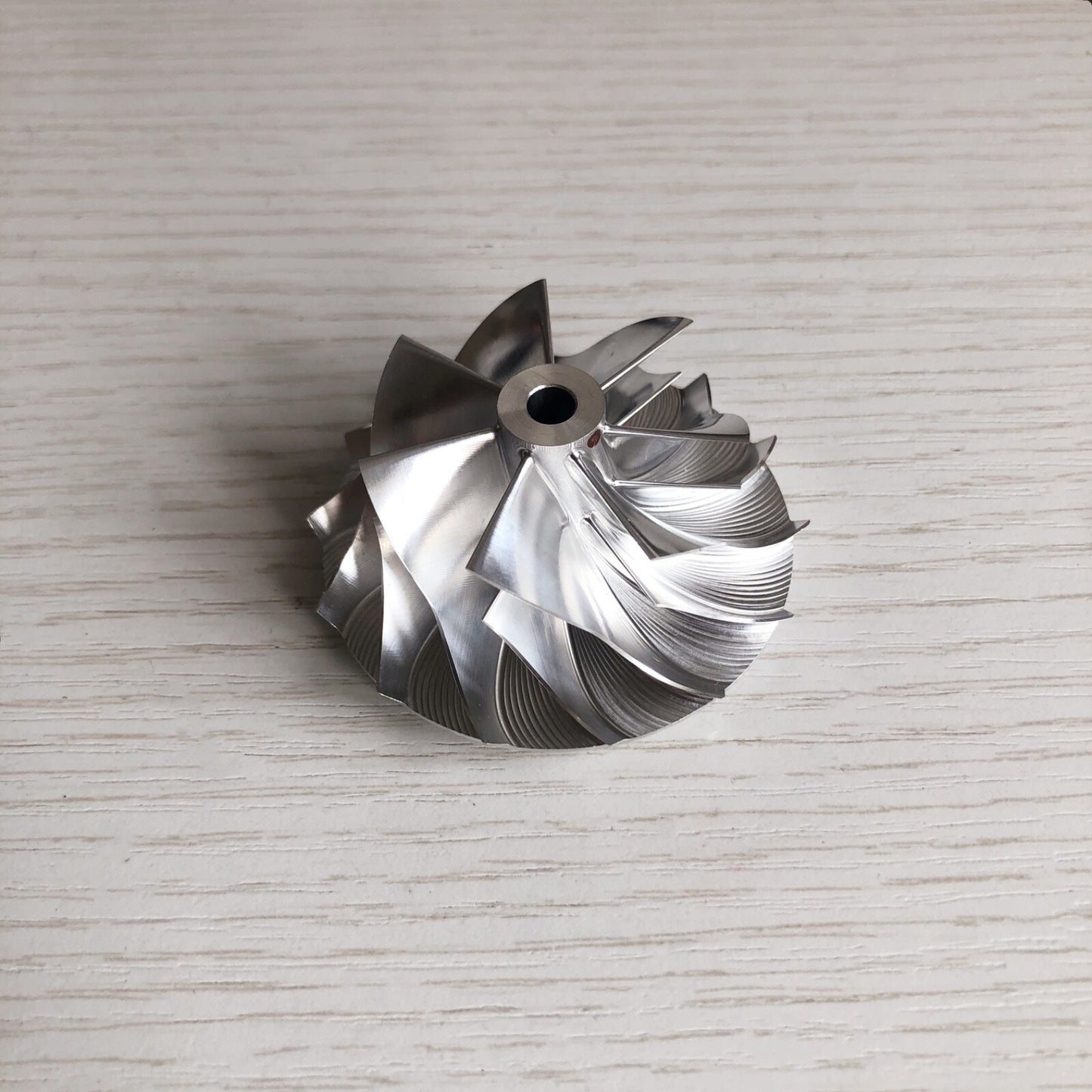 GT15-25 41.58/56.03mm 7+7 Blade High-Performance Turbine Billet Compressor Wheel