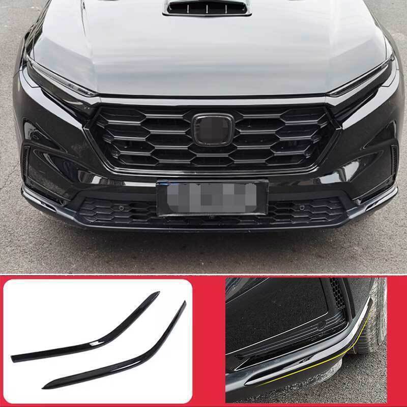 for Honda CRV CR-V 2023-2024 Bright Black Front Bumper Side Spoiler Apron Guards