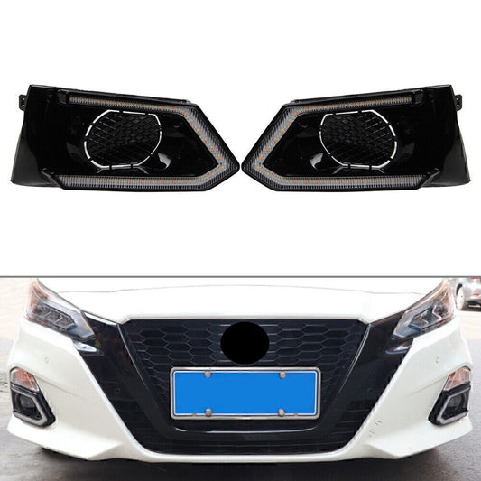 LED Daytime Running Lights DRL Amber White Fit for Nissan Altima Teana 2019-2020 2PC