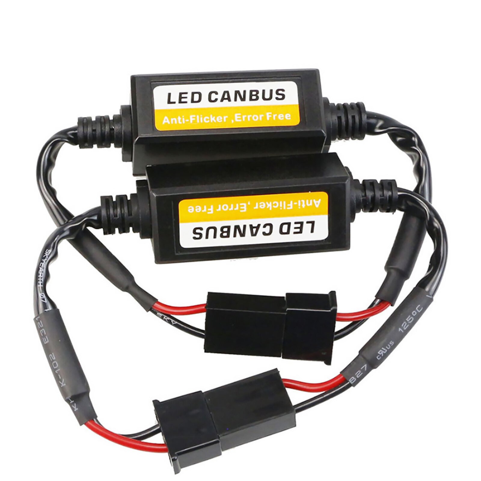 2PCS H7 Headlight Canbus LED Decoder HID Anti-Flickering Load Resistor Canceller