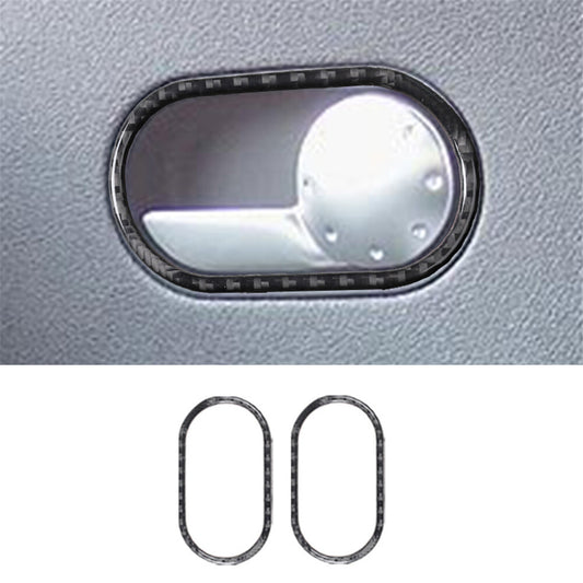 2Pcs Carbon Fiber Door Handle Frame Trim Cover Sticker for Audi TT 8N 2001-2006