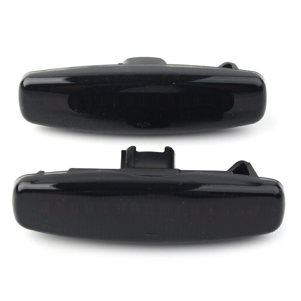 LED Sequential Side Marker Light Black Shell Fit for Infiniti EX25 M35 Q60 Q70 QX50