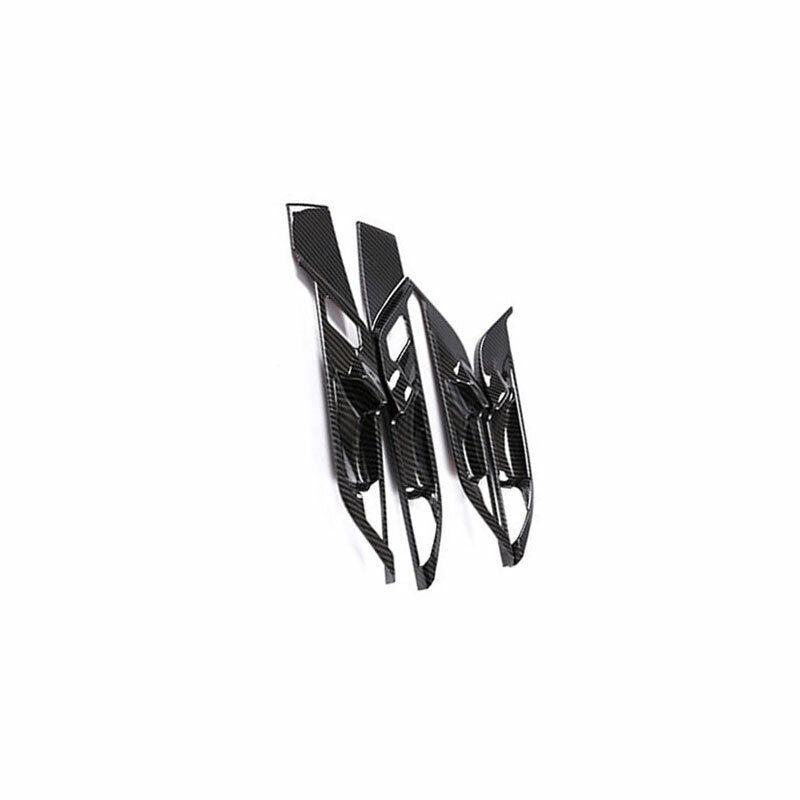 for BMW X1 F48 2016-22 ABS Carbon Fiber Interior Door Handle Bowl Cover Trim 4P