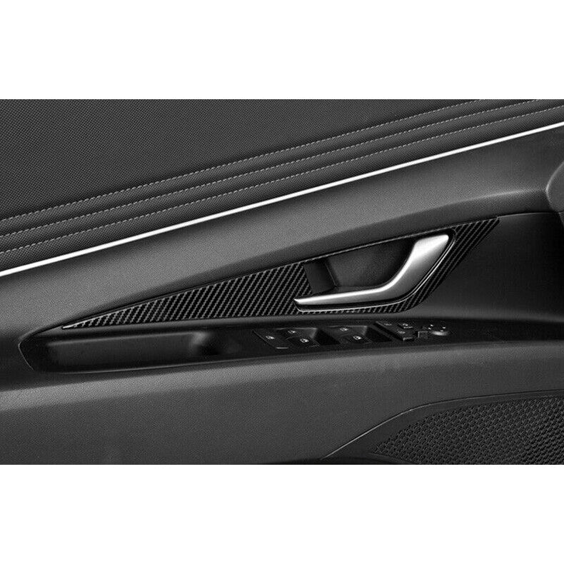 Carbon Fiber Steel Interior Door Handle Cover Trim for Hyundai for Elantra 2021-2023