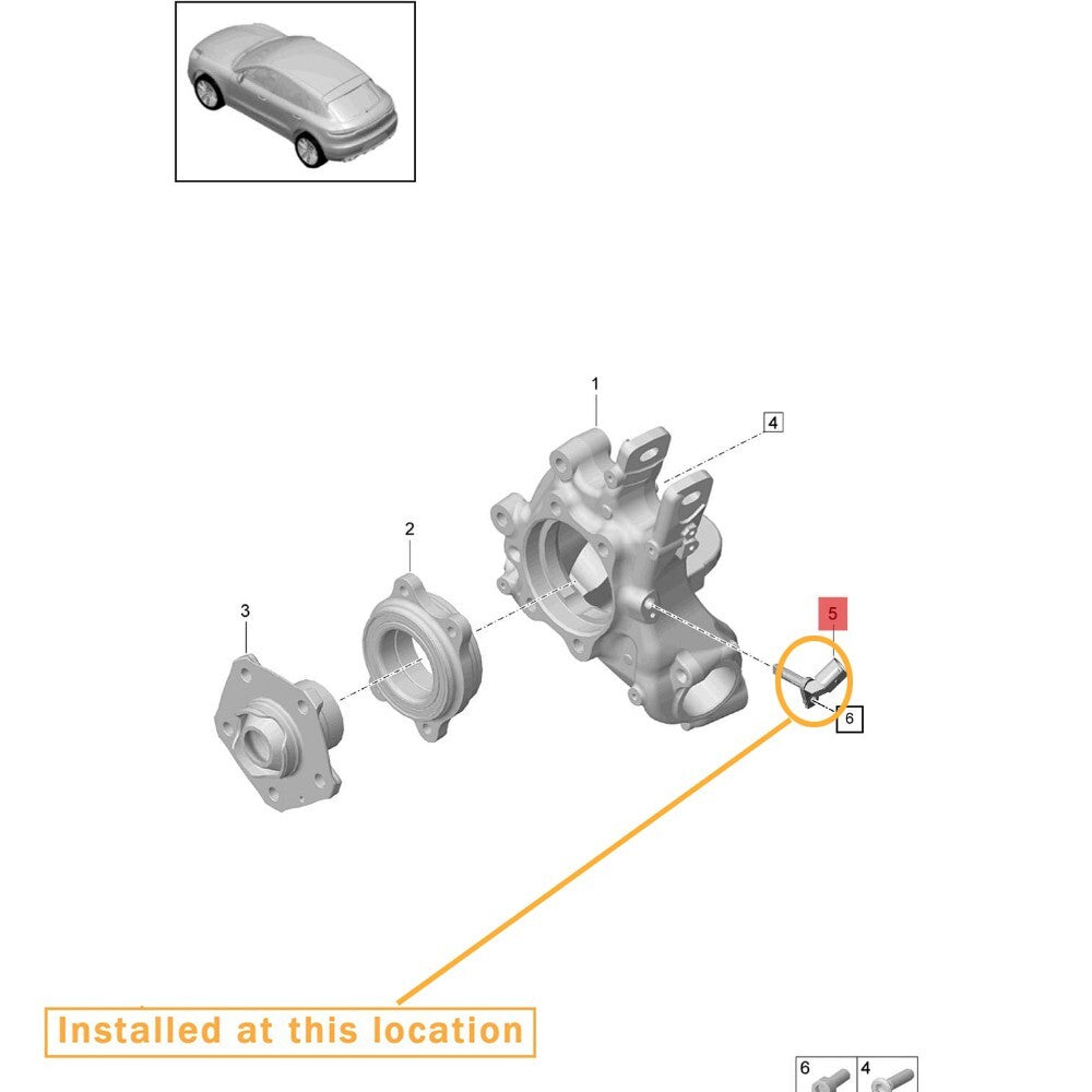 Equipment Manufacturer ( ) Wheel Speed Sensors for Porsche Macan 2014-2018 ABS 95B927803B 95B927804B