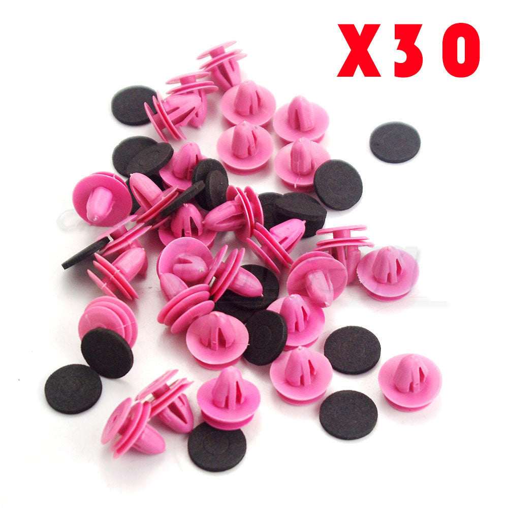 30pcs Clips Pink Trim Panel Clip Fastener Rivet Retainer for Hyundai 82315-27000