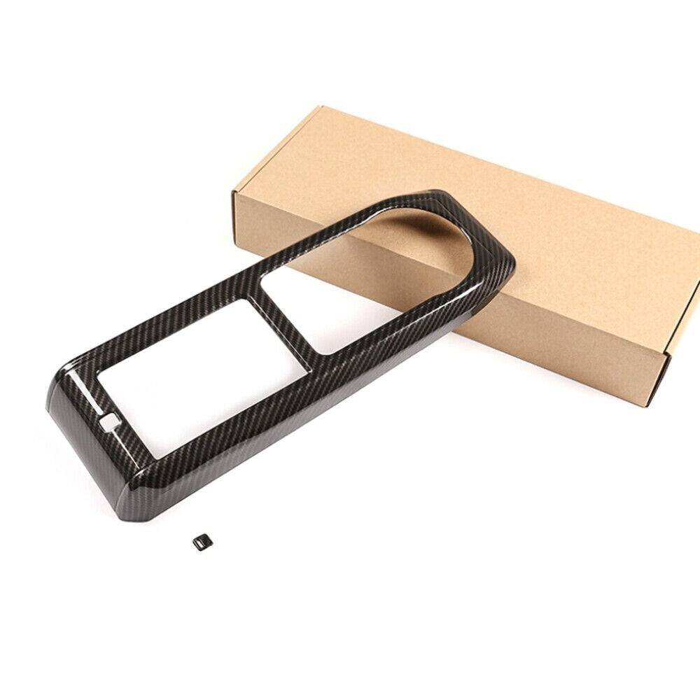 For T@yota T@coma 2015-2023 Carbon Fiber ABS Gear Shift Cup Holder Panel Cover