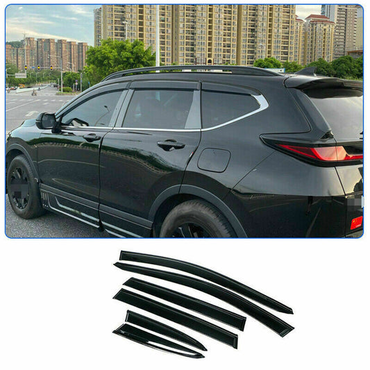 For 2017-2022 for HONDA CR-V CRV Black Car Window Visor Vent Sun Shade Rain Guard 6X