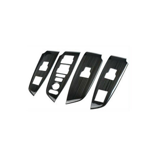 for Honda Accord 10th 18-2022 Black Titanium Window Lock Lift Panel Frame Trim