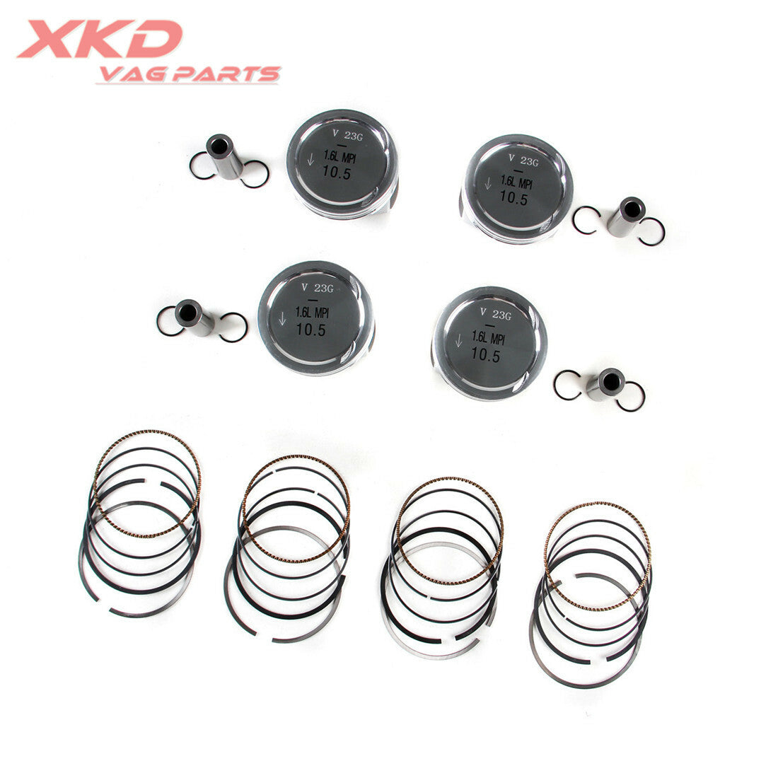 1.6L engine piston and ring assembly kit for Volkswagen for Golf , for Jetta , Polo, CWVA, CWVB