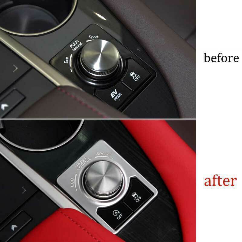 for Lexus RX350 450h 16-22 Inner Driving Mode Switch Button Cover Trim Silver 1X