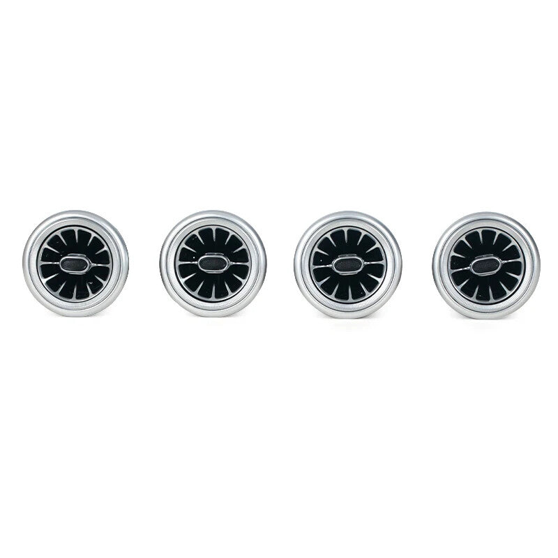 Front AC Air Condition LED Turbo Vent Outlet Trim for Nissan Qashqai 2007-2013