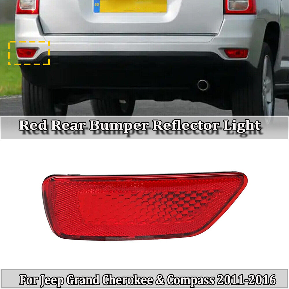 Left rear bumper reflector light for Jeep Grand Cherokee Compass for Dodge 2011 - 2016
