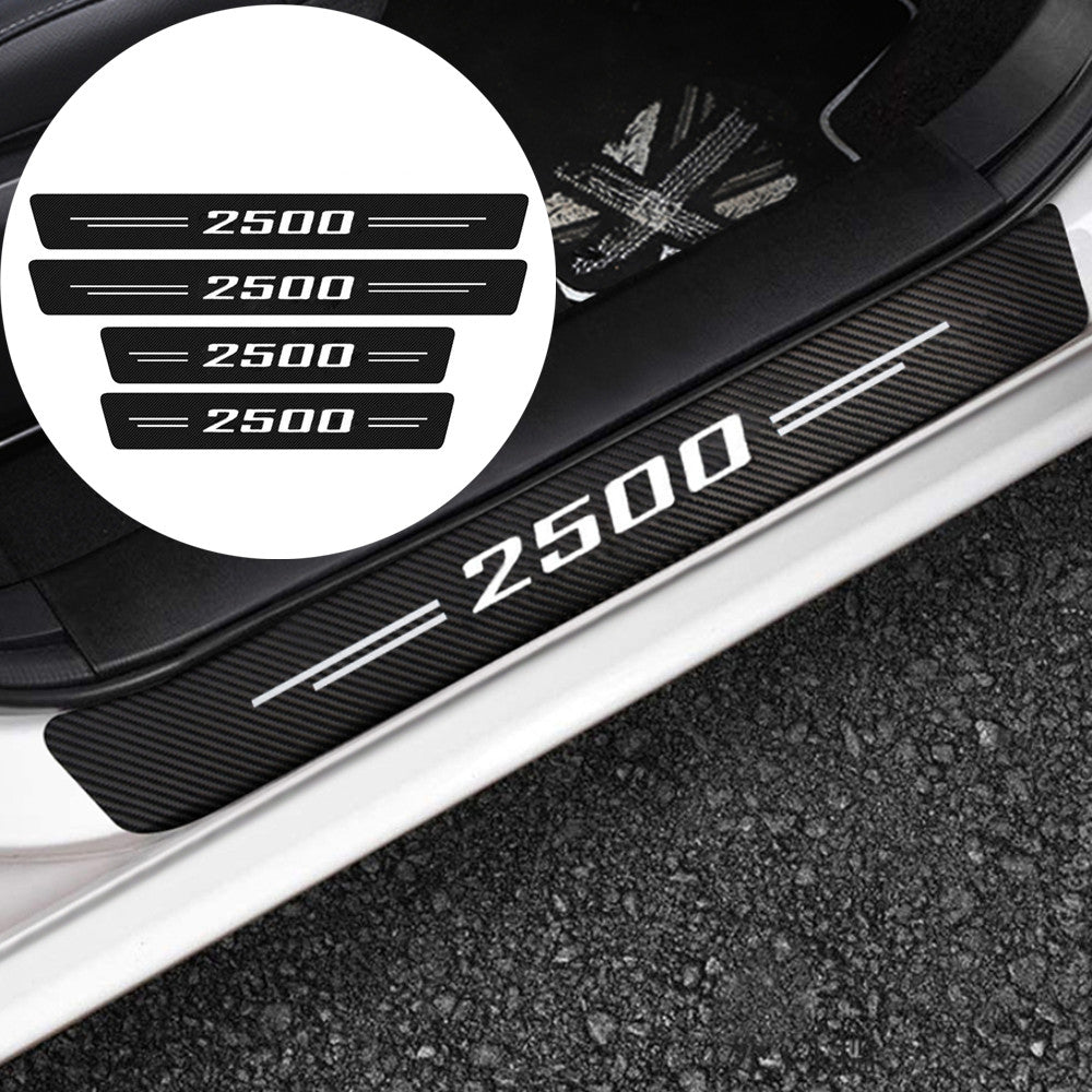 4x for Chevy 2500 Accessories White Cab Door Sill Plate Threshold Protectors