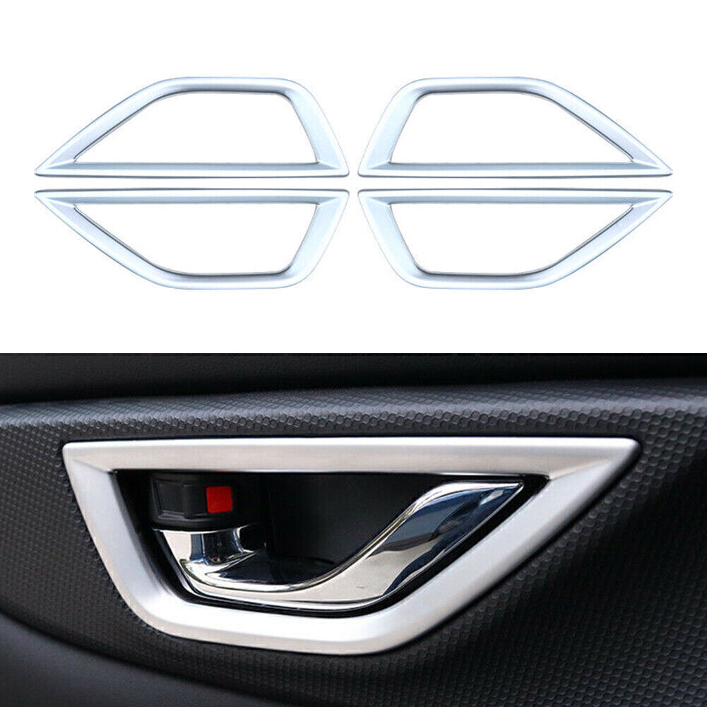 Interior Inner Door Handle Bowl Cover Fit for Subaru Forester SK 2019 2020 Silver