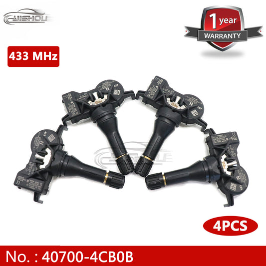 4X40700-4CB0B TPMS Tire Pressure Monitoring Sensor 433MHz, suitable for Nissan Altima Micra.