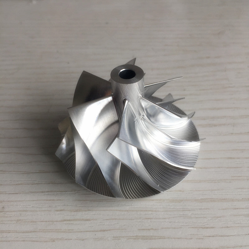 RHV5 40.65/52.51 mm 6+6 Blade High-Performance Turbine Billet Compressor Wheel